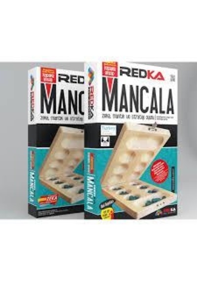 Mancala Ahşap Kapaklı - Zeka Oyunları - Redka