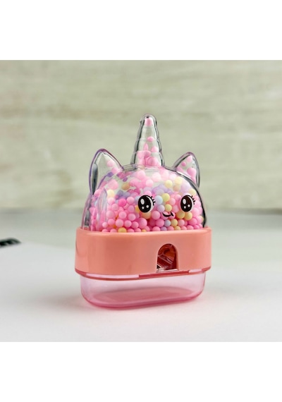 Sevimli Unicorn Boncuklu Mikro Kırtasiye Hazneli Kalemtıraş Okul Ve Kırtasiye Alışverişi