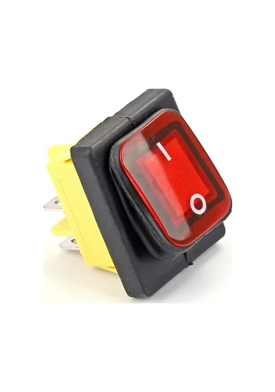30a 250v On-off Anahtar Yüksek Akım Kcd4 4 Pin Buton Ip67 Su Geçirmez Led Işıklı Rocker