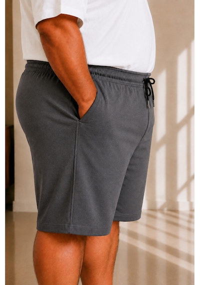 Sngl Tekstil Erkek Büyük Beden Kapri 3xl 4xl 5xl 6xl 7xl 8xl 9xl Gri Antrasit