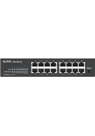 Zyxel GS1100-16 16 Port 10/100/1000 Mbps Yönetilemez Gigabit Switch