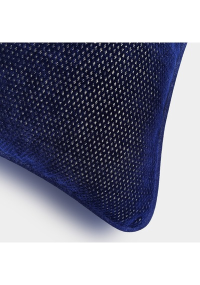 "navy" Dokulu Desenli Kırlent Kılıfı - 45x45 -gold Gold - Lacivert