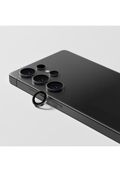 Galaxy Uyumlu S25 Ultra Amazingthing Titan Safir Kamera Lens Koruyucu Uygulama Aparatlı Siyah