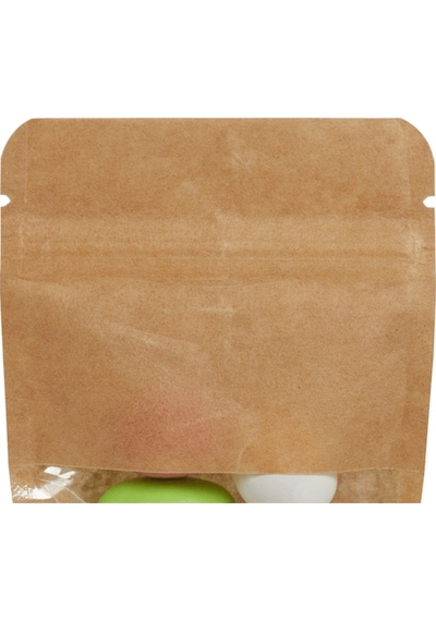 Packanya Kraft Dar Pencereli Doypack 500'lü 8.5 x 14.5 + 2.5 CM