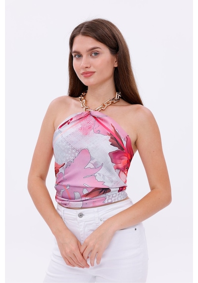 Aşk Çiçeği Model Fular Bandana Şal Estascarf 70x70 Cm Renkli