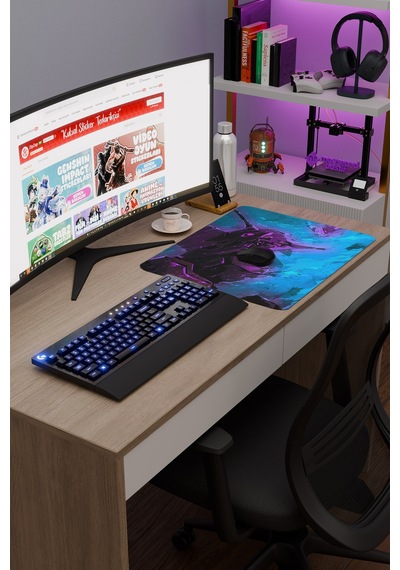 Neon Genesis Evangelion Dikişli Kauçuk Oyuncu Mousepad V1 - 48x40 Xl Gaming Mouse Pad