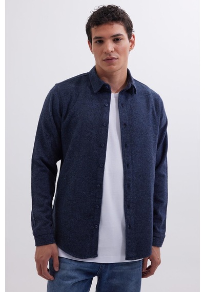 Tudors Erkek Slim Fit Dar Kesim Uzun Kollu Düz Kışlık Oduncu Lacivert Gömlek-41540 Lacivert Tudors Erkek Slim Fit Dar Kesim Uzun Kollu Düz Kışlık Oduncu Lacivert Gömlek-41540 Lacivert
