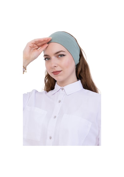 Modish Group Kadın Tesettür Bandana Penye Kaymaz Hazır Şal Eşarp Altı Bone Rahat Kullanım Açık Yeşil