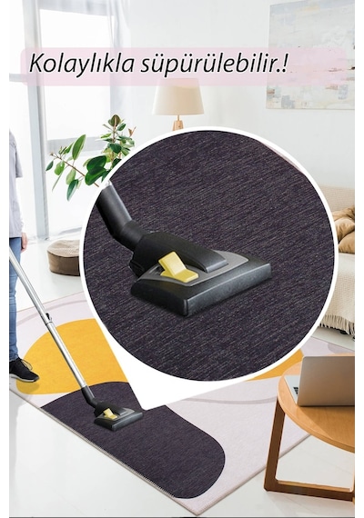 Funk Modern Dokuma Pamuk Polyester Renkli Halı (Al 405)
