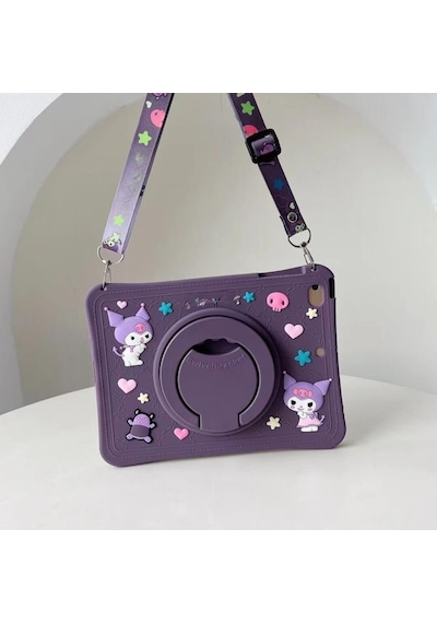 Samsung Galaxy Uyumlu Tab S10 Fe+ Plus 13.1inç Kılıf Cute Dolls Standlı Eğlenceli 3d Karekterli Çocuk X620 X626 Kapaklı Kılıf