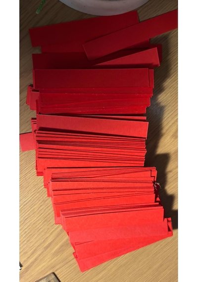 Parfüm Koku Test Kağıdı 50 Li Paket Parfüm Deneme Strip Kağıdı, Kırmızı Koku Test Çubuğu