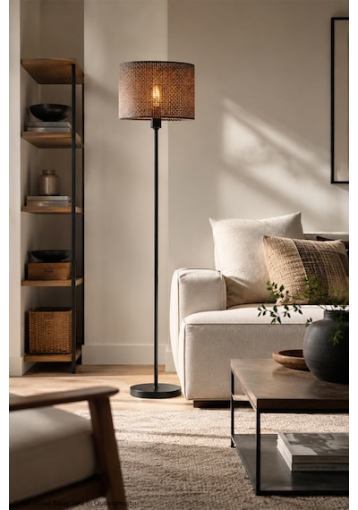 Lantis Modern Dekoratif Siyah Metal Gövdeli Hasır Şapkalı Lambader- Salon, Oturma Odası, Antre, Ofis, Köşe Aydınlatması Siyah Diğer Lantis Modern Dekoratif Siyah Metal Gövdeli Hasır Şapkalı Lambader- Salon, Oturma Odası, Antre, Ofis, Köşe Aydınlatması Siyah Diğer