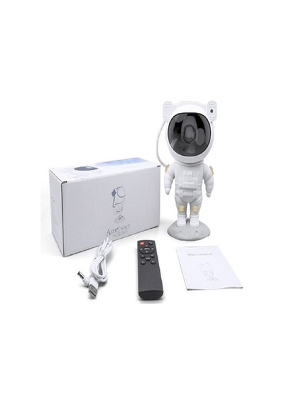 Mobgift Astronot Tasarımlı Kumandalı Projector Projeksiyon Gece Lambası Renkli