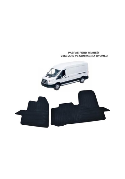 Ford Transit V-363 2014 Sonrası Ford Custom 2012 Sonrası Uyumlu Kauçuk Ön Paspas