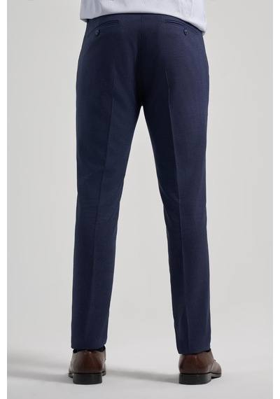 İmza Lacivert Esnek Yandan Cepli Slim Fit Classic Pantolon 1003250160 Lacivert