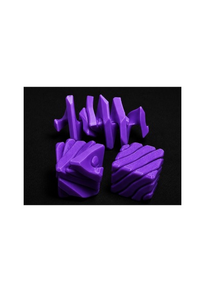 Alvera Fidget Puzzle Küp Hareketli Dönüşebilen Stres Giderici Zeka Oyuncağı, Masaüstü Fidget Küp - Mor