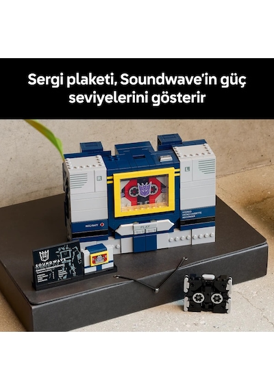 LEGO® Icons Transformers: Soundwave 10358 - Yetişkinler için Yaratıcı Dekoratif Model Yapım Seti (1505 Parça)