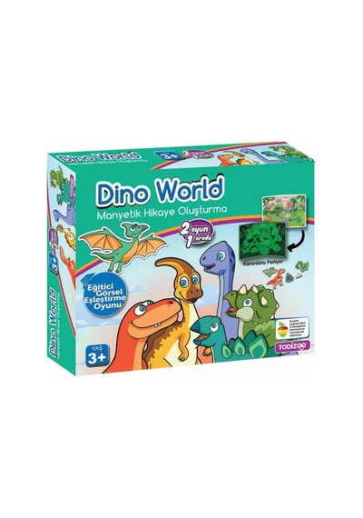Mey İthalat 83915 Dıno World Manyetik Hikaye Oluşturma