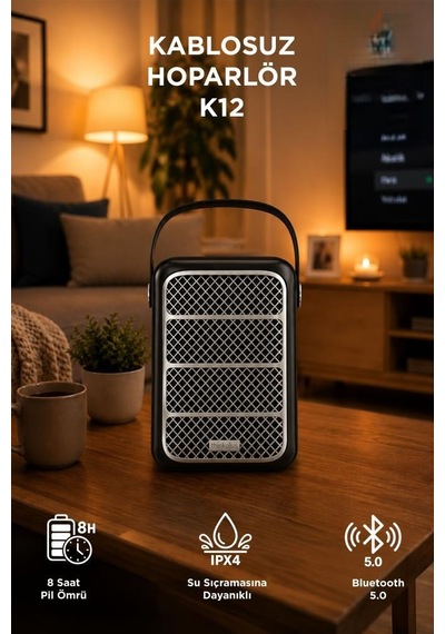 Torima K12 Bluetooth 5.4 Kablosuz Taşınabilir Speaker