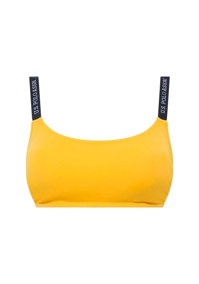 U.S. Polo Assn. Kadın Sarı İnce Askılı Bikini Üst 21502
