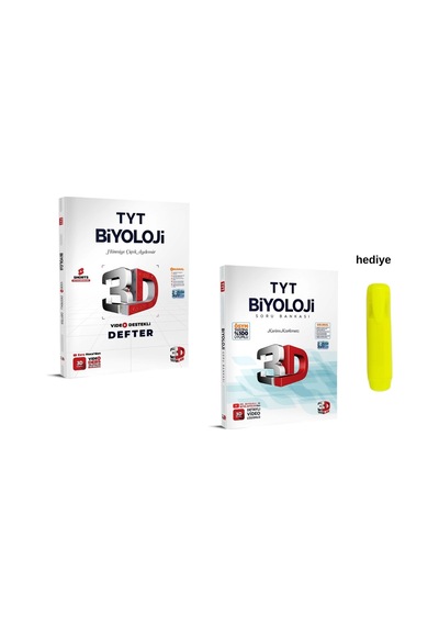 3d Yayınları Tyt Video Destekli Biyoloji Defter Ve Soru Bankası Seti