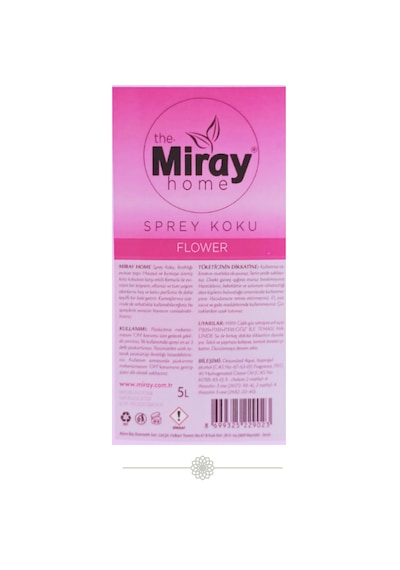 Miray Home Flower Oda ve Kumaş Kokusu 5 L