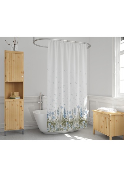 Zethome Evdy Banyo Duş Perdesi 2558 Tek Kanat 1x110x200 Çok Renkli