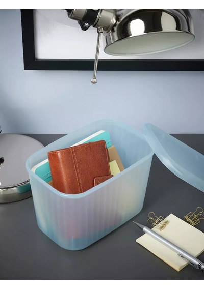 Ikea Rykta Kapağı İle Konteyner 182450775 Gri
