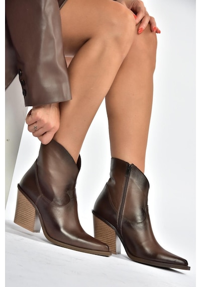Fox Shoes V654081903 Kahverengi Hakiki Deri Kalın Topuklu Western Kovboy Kadın Bot Kahverengi-hakiki Deri Fox Shoes V654081903 Kahverengi Hakiki Deri Kalın Topuklu Western Kovboy Kadın Bot Kahverengi-hakiki Deri