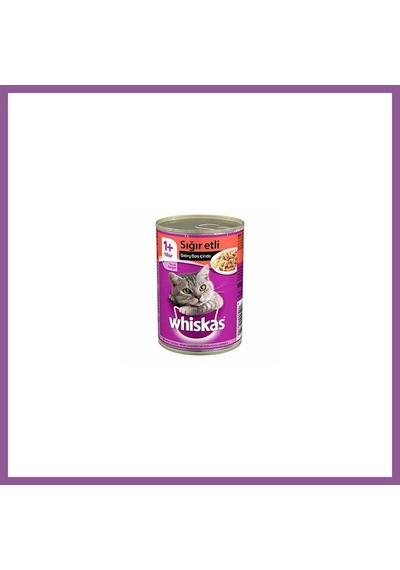 Whiskas Gravy Soslu Sığır Etli Yetişkin Kedi Konservesi 24 Adet 400 Gr Rengaren