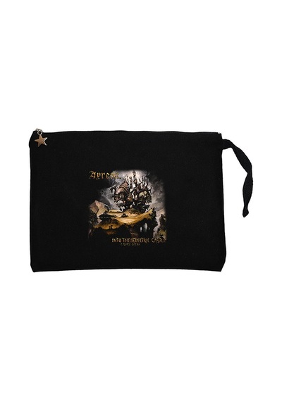 Ayreon Electric Castle Siyah  Clutch Astarlı Cüzdan / El Çantası Siyah