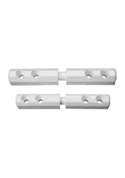 17x25 Mm Plastik Sineklik Menteşesi 4 Adet - Beyaz Renk Pencere Ve Kapı Sinekliği Yedek Parçası - Da