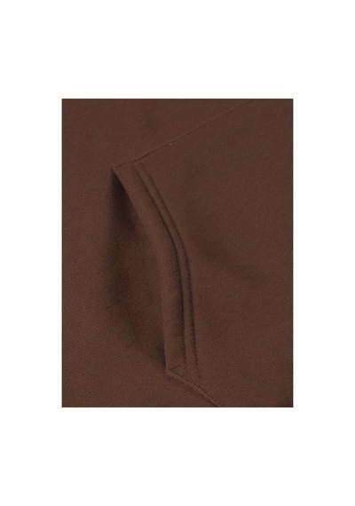 Medinenur İskambil Kart Desenli Kapüşonlu Sweatshirt Kahverengi