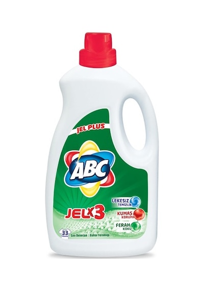 ABC Bahar Ferahlığı Jel Plus Sıvı Çamaşır Deterjanı 33 Yıkama 2145 ML