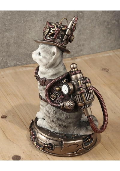 Chrono-cat Steampunk Kedi Biblosu