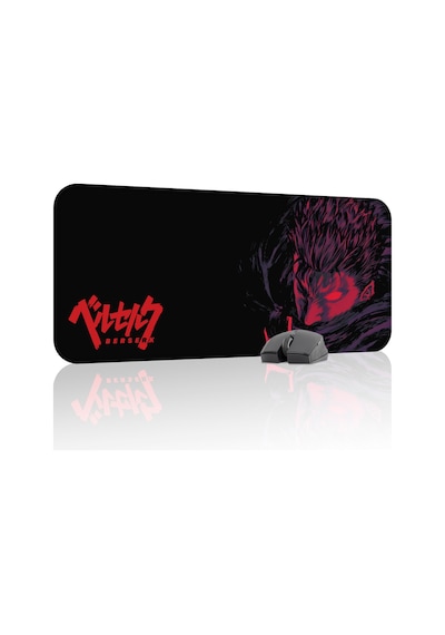 Berserk Kaymaz Dikişli Kauçuk Oyuncu Mousepad V5 - 70x30 Xl Gaming Mouse Pad Fare Altlığı