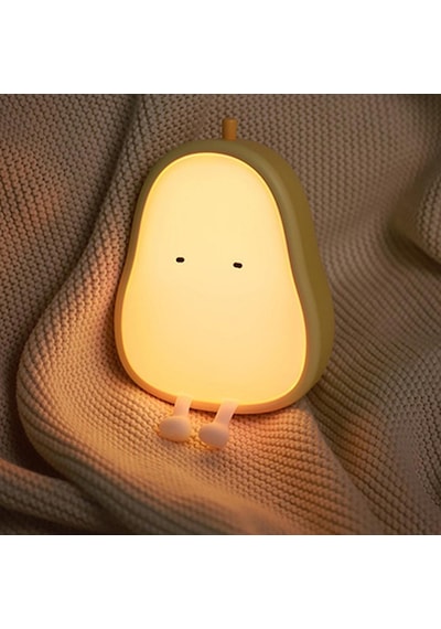 Çocuklar için Silikonlu USB Şarj Edilebilir LED Gece Lambası Çok Renkli