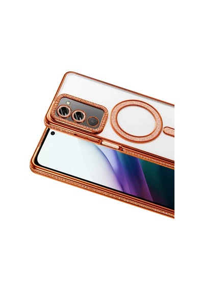 Newface Xiaomi Redmi 15 4g Joke Simli Magneticsafe Kılıf - Turuncu Diğer