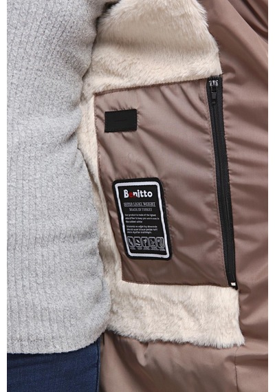 Benitto Kids Kız Çocuk Mont 51270-kahve Kahverengi
