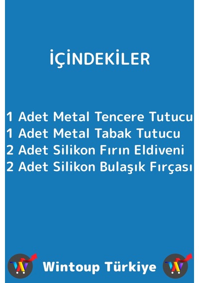 Kompakt Kamp Outdoor Mutfak Tencere Tabak Tutucu Fırın Eldiveni Yanma Önleyici 4'lü Premium Set