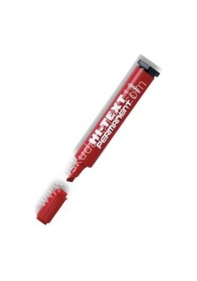 Hı-Text Permanent Kesik Uçlu Marker 830PC Kırmızı