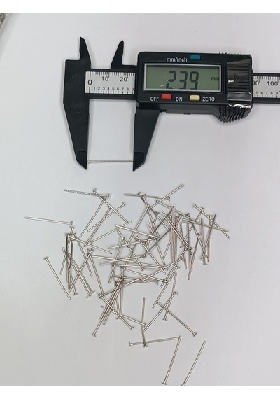 Nikel Kaplama Düz Takı Çivisi 1kg 24mm