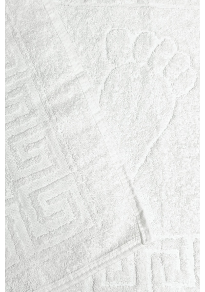 10 Lu Otel Ayak Havlusu Bukle Ayak İzli 50x70 Cm Beyaz 12/1 Avs 200 Gr Beyaz