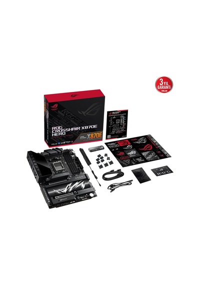 Asus Rog Crosshaır X870e Hero, 4xddr5, 5xm.2, Hdmı, Dp, Type-c, Pcıe 5.0, 2xwi-fi 7, Bluetooth V5.4,