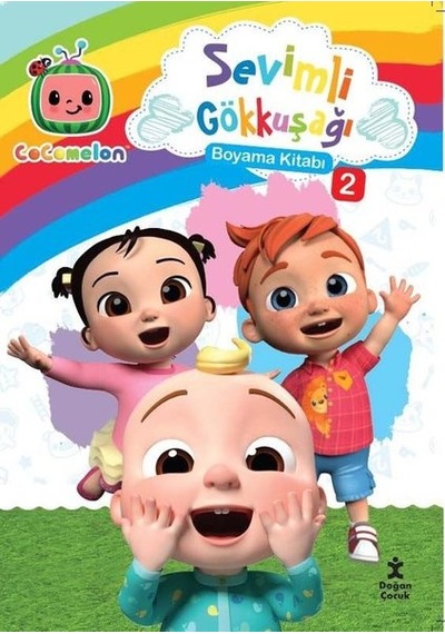 Cocomelon Sevimli Gökkuşağı Boyama Kitabı - 2- Doğan Çocuk
