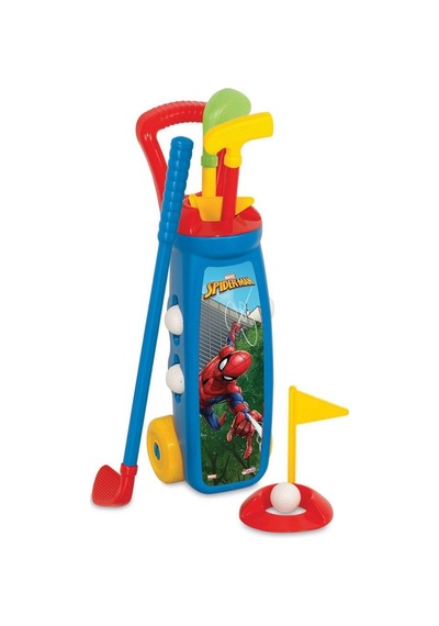 03025 Spiderman Golf Arabası -dede Beyaz - Çok Renkli