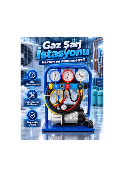 Thermotrick Vp-215 1/4 Hp 220v Gaz Şarj İstasyonu Lacivert