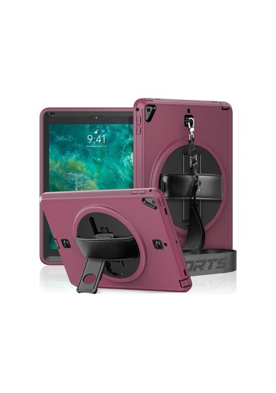 İpad 5 Air 9.7 Kılıf Strap-c Otterbox Tablet Kapak - Mürdüm