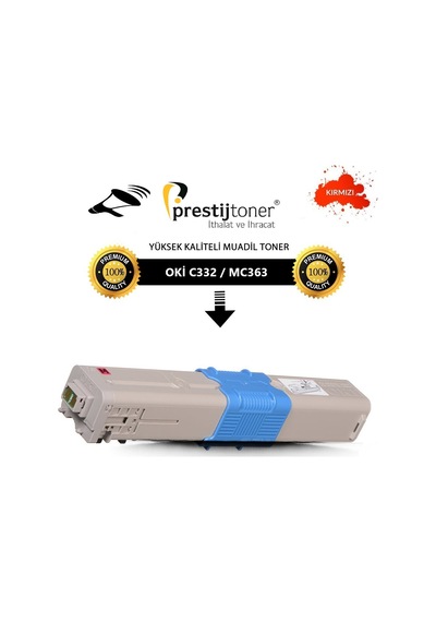 Oki C332 Kırmızı Uyumlu Toner | C332Dn | Mc363 | Mc363Dn | 3.000