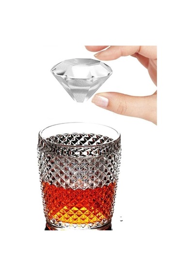 Elmas Şeklinde Buz Kalıbı 18'li 23 X 13 Plastik Plastik Diğer